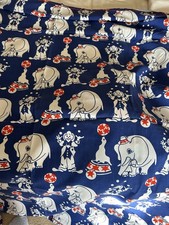 Large Piece of Vintage Fabric Big Top by Ian Logan. 100% Cotton
