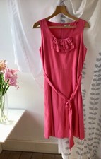 Kaliko Pink Summer Dress Belted Size 20 VGC Sleeveless
