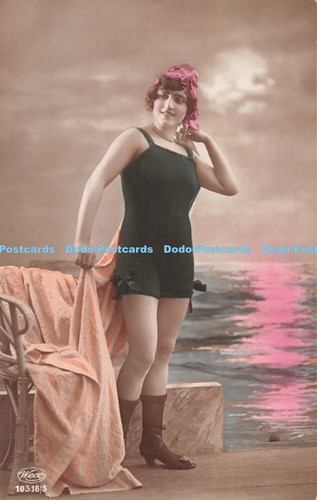 R301057 woman black dress - woman,