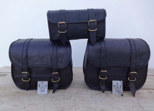 Genuine black leather - genuine, 3