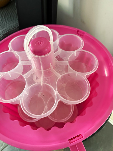 Round plastic cupcake carrier - round,