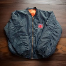 Retro MA-1 Bomber Jacket Navy