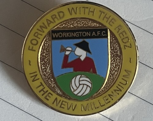Workington pin badge - workington, fc