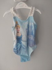 Girls Disney Princess Cinderella Swimming Costume, 12-18 Months, TU *Good Cond*