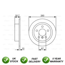 Brake Disc Rear SJR Fits Mini