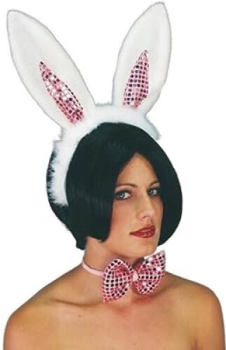 White bunny set ears - set, and