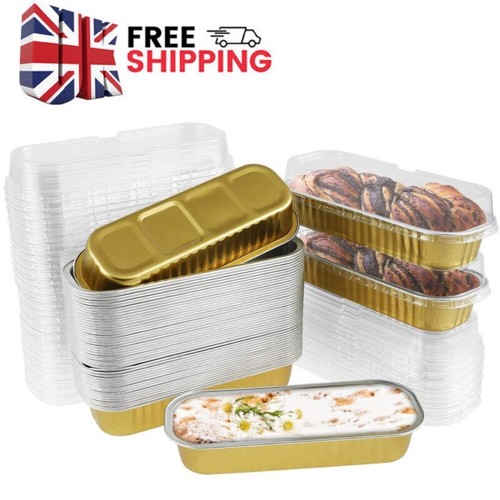 50x mini loaf pans - with, lids