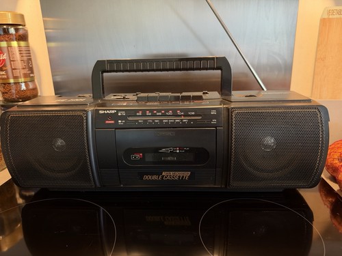Sharp dual cassette player