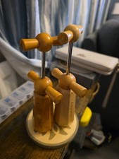 Vintage Wooden Double Twist