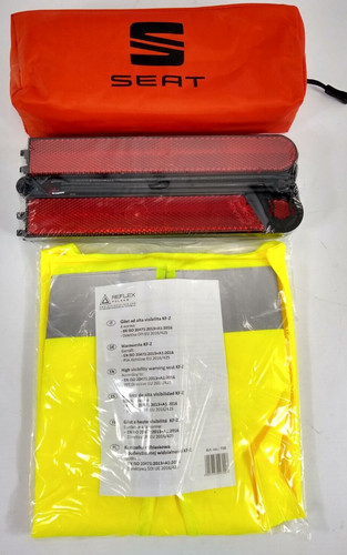 Seat warning triangle hi - +, vis