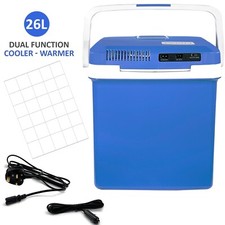12V 26L AC/DC CAR PICNIC CAMPING PORTABLE TRAVEL WARMER & COOLER BOX MINI FRIDGE