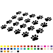 20x Paw Prints Vinyl Decal