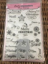 clear stamp sets Christmas
