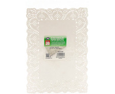 Rectangle Paper Doyleys Doilies X 20 Lace 35cm X 25cm Disposable 9.8" X13.7"
