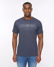 Mens Duck & Cover Pittifore  T-Shirt - Navy Blue