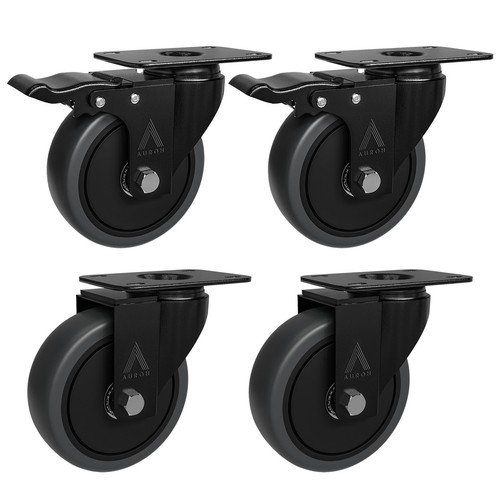 100mm rubber swivel castor - 100mm,