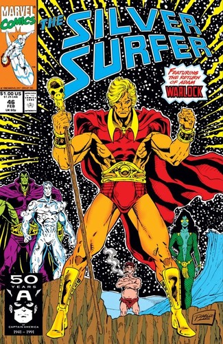 Silver surfer - silver,