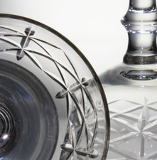 Pair of Vintage Cut Crystal