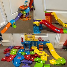 Vetch Toot Toot Garage, Car Park, Ramps And Track Bundle