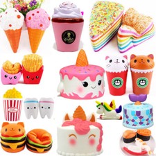 FIDGET Jumbo Slow Rising Scented Squishys Squeeze Toy Stress Reliever Xmas Gift