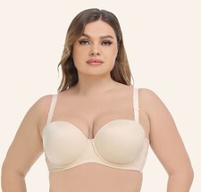 UK Plus Size Strapless Bra