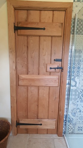 Solid oak doors - ledged, t&g