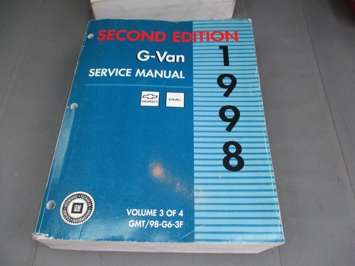 1998 chevrolet van 2nd - 1998, g-