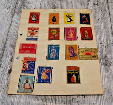 SUPERB VINTAGE Matchbox Labels