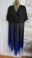 UNBRANDED ● size 2XL 20 ● black blue maxi dress womens ladies