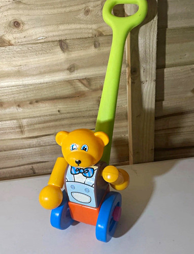 Push along teddy bear - push-along,