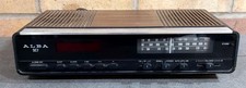 Vintage Alba Radio Alarm Clock Model SC7 Red Display, Wood Effect 1970s (D) 