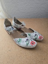 Rieker Ladies Leather Shoes Multicoloured Floral UK 5 EU 38