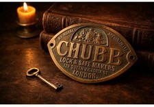 Vintage Chubb brass safe