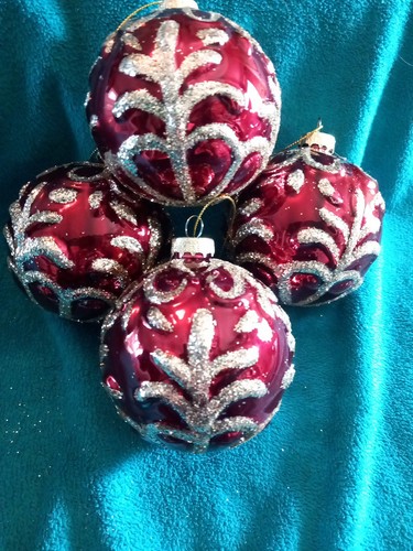 Large glass deep red - large,