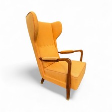 1950s 60s chair fritz Hansen Danish Heals vintage retro wing back