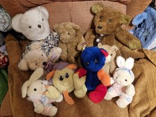 9 Vintage Teddy Bears Matchbox Razzcals Grumples, Royal Plus, Russ, Growler (C3)