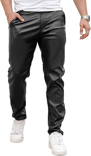 Men real leather - real, pant