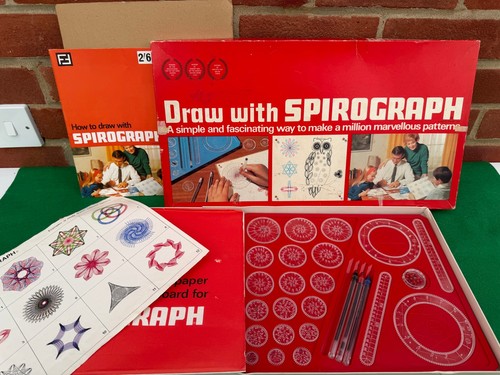 Vintage draw with spirograph - vintage,