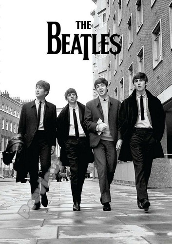 The beatles walking down - the,