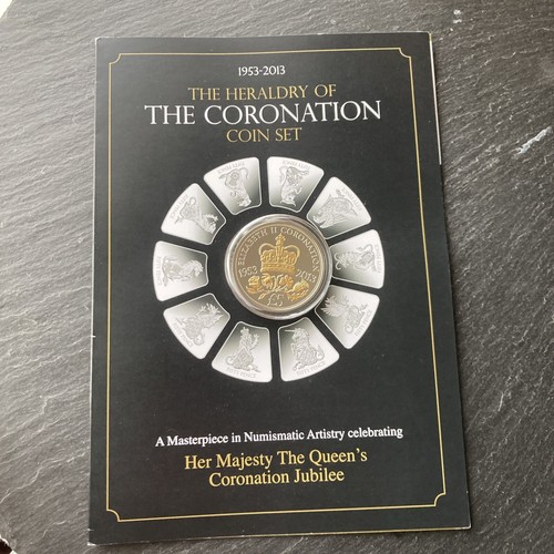 Heraldry the coronation - heraldry, of