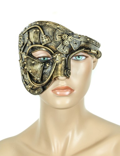Steampunk half mask gear - steampunk,