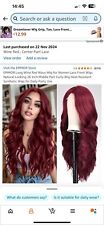 Emmor  Long Wine Red Wavy Wig-Jessica Rabbit