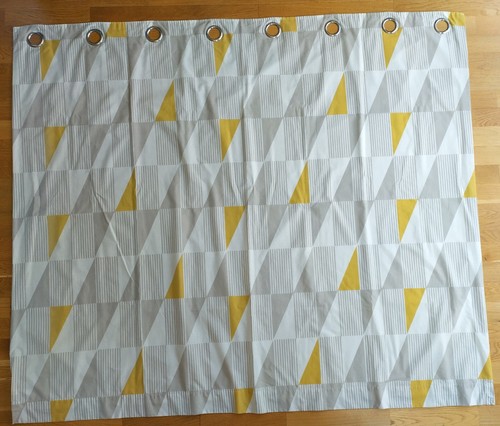 Dunelm eyelet curtains - , yellow