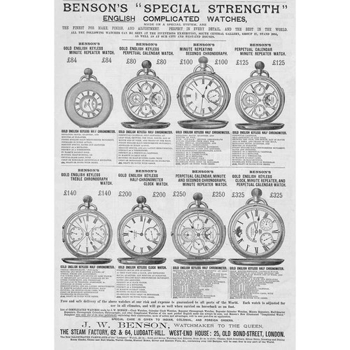 Benson watchmaker - j.w,