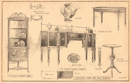 English satinwood cabinet