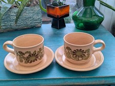 Kiln Craft Cup and Saucer x2