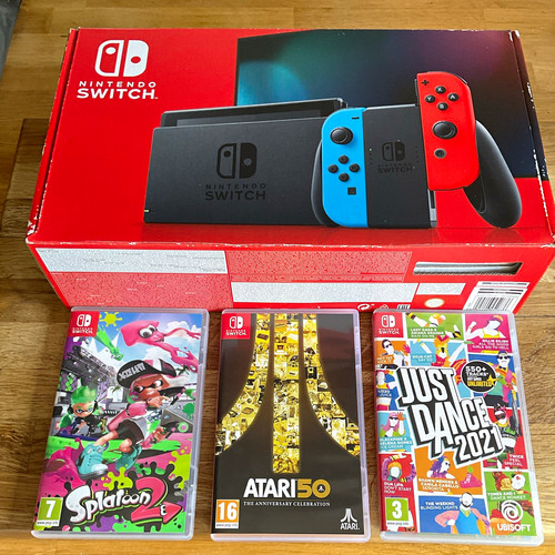 Nintendo switch console neon - nintendo,