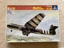 Vintage! Italeri 116 A.S.51 Horsa Assault Glider 1/72 Complete Kit!
