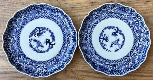 Pair japanese blue white - blue&,