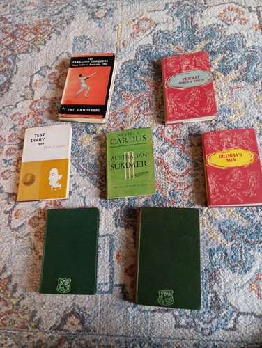 Vintage hardback cricket books - hardback,